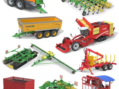 Farm Vehicles Collection v3 3D Model Pack