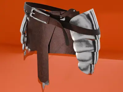 Waist Armor Free 3D model