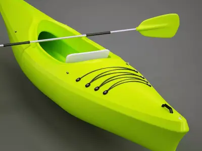 Small Recreational Kayak 3D model