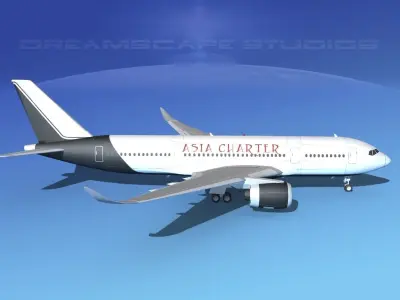 Airbus A350-800 Asia Charters 3D model