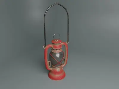 Old Dirty Lamp Low-poly 3D model