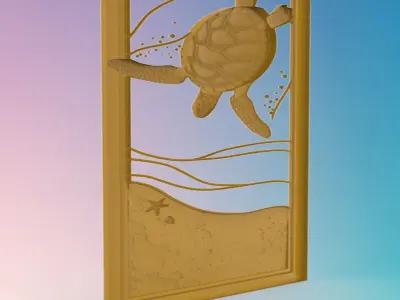 turtle 3D MODEL STL FILE FOR CNC ROUTER LASER 3D print model