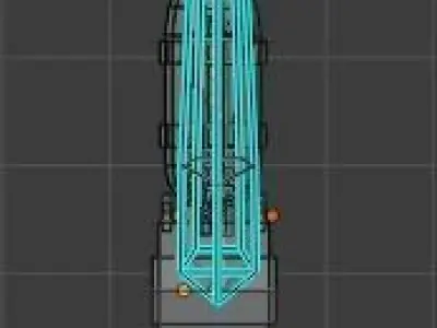 Steampunk sword Low poly Low-poly 3D model