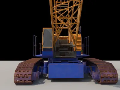 KOBELCO 7150 CRAWLER CRANE Low-poly 3D model