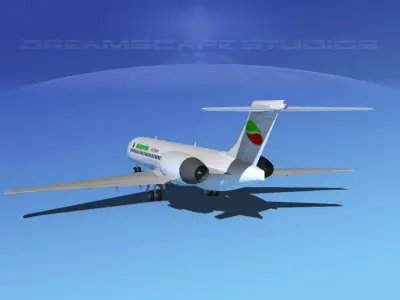 Boeing 717-200 Bulgarian 3D model