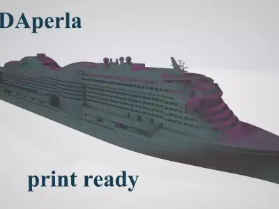 AIDAperla cruise ship 3D print model 3D print model
