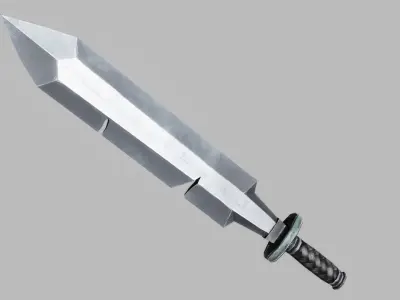 Sword Low-poly 3D model 48