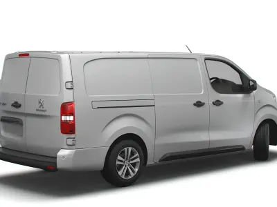 Peugeot Expert Long UK-spec Professional 2020 3D model
