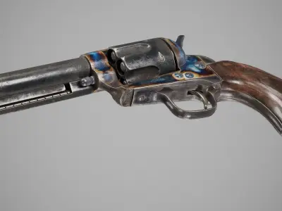 Colt Single Action Army - Peacemaker Low-poly 3D model purchase