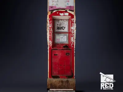 Game-Ready Payment Terminal PBR Low-poly 3D model