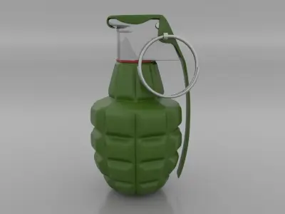 Hand Grenade Mk2 Fragmentation 3D model