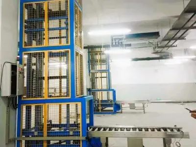 Factory Customized Continuous Vertical Lift Conveyor 3D model