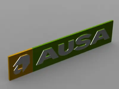 ausa logo 3D model