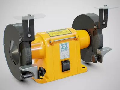 Bench Grinder - Hanning E6Z2-061 Clean Low-poly 3D model