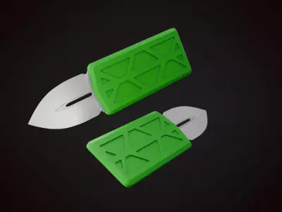 Knife 2 F Low-poly 3D model