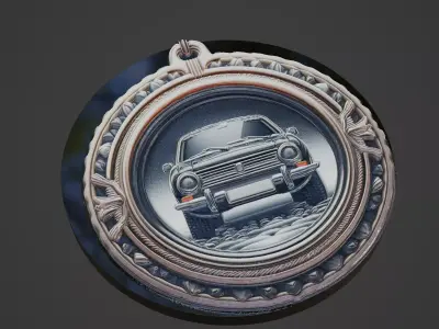 Car Pendant Medallion 3D print model