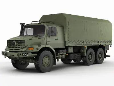 Mercedes Zetros Military 6X6 3D model