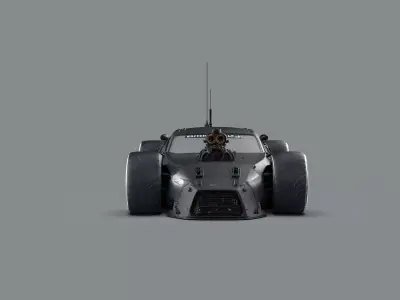 Night City Vehicle Hot Rod Free 3D model