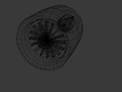  Free Jet Engine Free low-poly 3D model