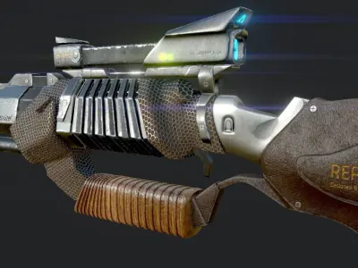GUN SCI-Fi Military 3D model