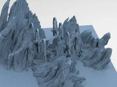 Mines of Moria castle 8  3D model