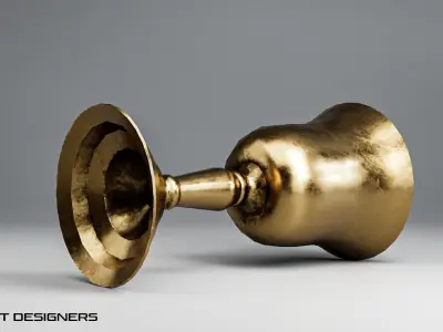 Antique Chalice Low-poly 3D model