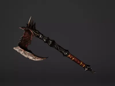 Spike Waraxe Low-poly 3D model