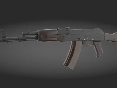 AK-74 Pack - game asset Low-poly 3D model