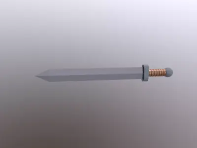 Roman Short Sword Gladius Free 3D model