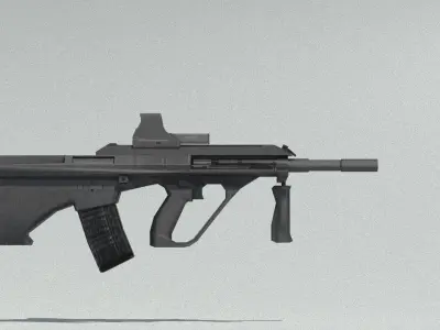 Weapons kit lowpoly Low-poly 3D model