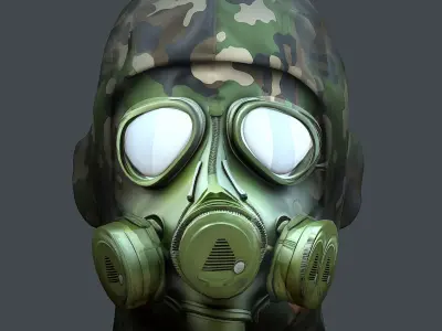 Helmet 3d model military combat Military Low-poly Low-poly 3D model 3