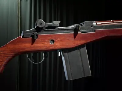 PBR - M14 Woodstock Rifle - Game-Ready 3D Asset Low-poly 3D model