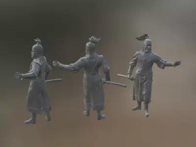Arpad Statue - Historic Landmark from Brasov 3D model