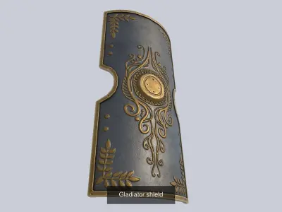 Gladiator shield collection 3D Model Pack