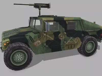 Humvee Low-poly 3D model