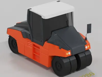 Hamm HP 280 Wirtgen Group 3D model