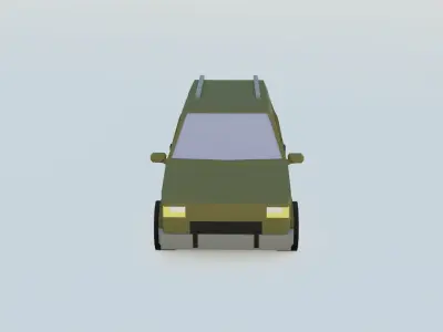 car 5 low poly Free 3D model