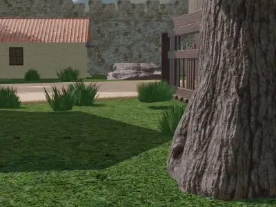 Ancient Walled Settlement Model 3D model
