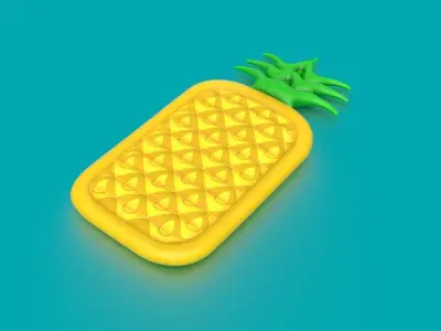 PINEAPPLE INFLATABLE MATTRESS 3D model