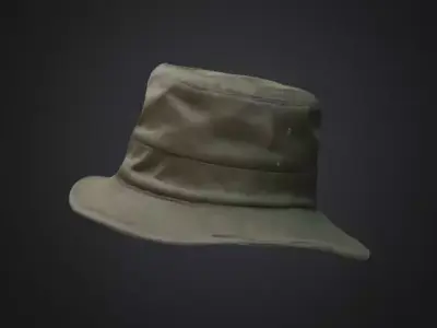Fisherman bucket Hat 3D model