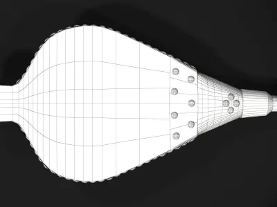 Victorian Bellows Low-poly 3D model