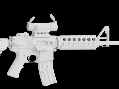 M4 rifle Free low-poly 3D model
