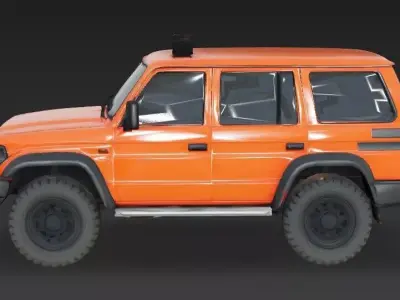 Realistic Sport SUV 3D Model Low-poly 3D model