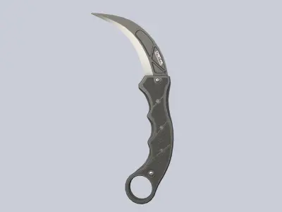 Combat karambit Low-poly 3D model