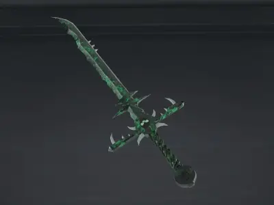 Magic Sword Low-poly 3D model
