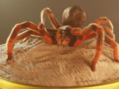 Spider 3d Model Low-poly 3D model