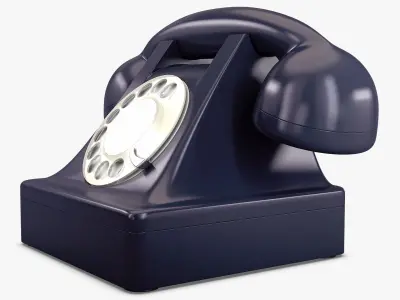 Retro Telephone v 1 3D model