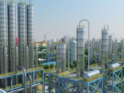Chemical Plant 3D model get