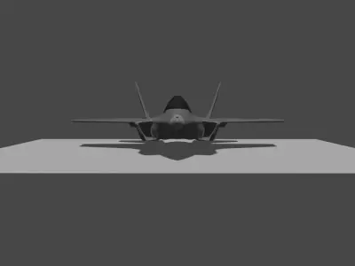F35 Fighter Jet Low-poly 3D model