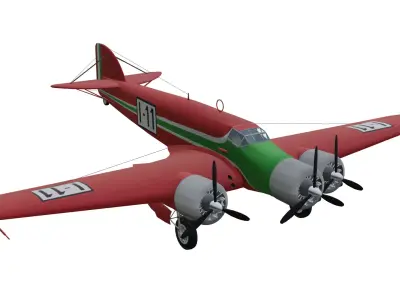 Savoia-Marchetti SM79-T Low-poly 3D model
